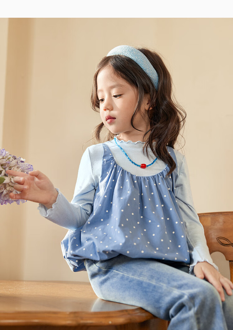 LUSON Little O Baby Kids Autumn Outfit Girls Polka Dot 2025 New Super Cute Flower Bud Vest Set 17